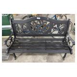 Cast Iron & Wooden Garden Bench.