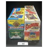 4 NOS Boxes Of Baseball Cards, Donruss, Topps