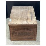 Diamond Searchlight Matches Advertising Crate.
