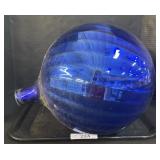 Vintage Blue Blown Glass Vessel.