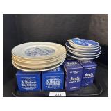 Copenhagen Porcelain Collectors Plates.