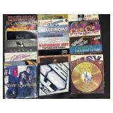 Various 33 RPM Records, Kansas, Thorn, Elvis.