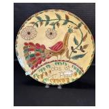 Breininger Redware Pottery Plate.