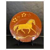 Breininger Redware Pottery Plate.
