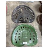 (2) Vtg Tractor Seats.