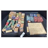 Vintage Toy Blocks, Blasting Caps, Bell Phone