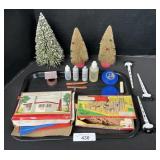 Christmas Bottle Brush Trees, Lionel Cleaning.