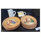 Handmade Collectors Display Plates, Ceramic