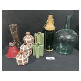 Ceramic Vases, Metal Crafted Vase, Glass Bottles.