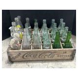 Coca-Cola Adv Crate w/ Soda Bottles.