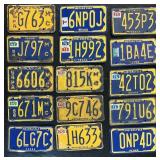 Vintage Pennsylvania Motorcycle License Plates.