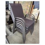 (6) Mesh Patio Chairs.