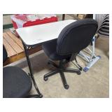 Rolling Office Chair & Table.