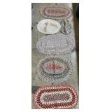 6 Braided Country Area Rugs.