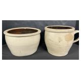 F. H. Cowden Stoneware Crocks.