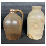 Cowden Stoneware Jug & Canning Jar.