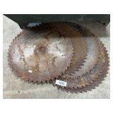 (5) Vtg Saw Mill Circular Blades.