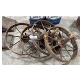 (4) Steel Wagon Wheels.