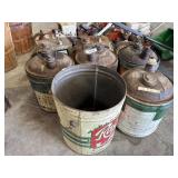 Vtg Advertising Tins, Quaker State, Raco Lard,