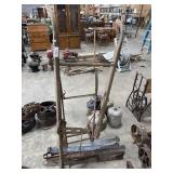 Antique Steel Hinges, Walk Behind Plow Handles.