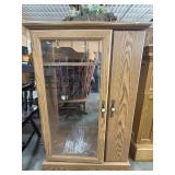 Oak Media Cabinet.