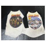 Pair Of Original Bon Jovi Rock T-Shirts.