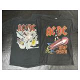 Pair Of Original AC/DC Rock Band T-Shirts.