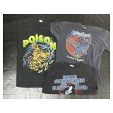 Poison, Judas Priest, Springsteen T-Shirts.