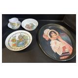 Coca-Cola Adv. Serving Tray & Child