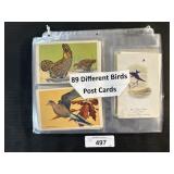 Vtg Various Bird Post Cards.