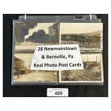 Newmanstown & Bernville Pa Real Photo Post Cards