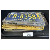 Vintage PA License Plates.