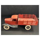 Wyandotte Pressed Steel Stake Bed Toy Truck.