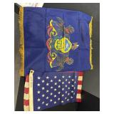 American Flag, Commonwealth Of PA Flag.
