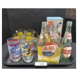 Character Glasses, Pepsi Cola Bottles, Cracker