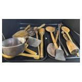 Wooden Kitchen Utensils, Primitive Spatula.