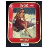 Vtg Metal Coca Cola Advertising Serving Tray.