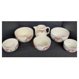 Hallï¿½s Kitchenware Bowls & Pitcher.