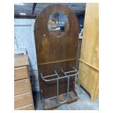 Vtg Tiger Oak Hall Tree, Umbrella Stand.
