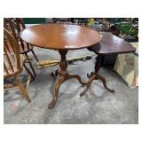 (2) Vtg Queen Ann Style Parlor Tables.