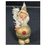 Vtg German Santa Bobble Head Candy Container