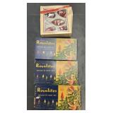 Vtg Christmas Royalites Lights & Glass Ornaments