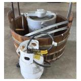 Vintage Washtub, Ice Cream Maker.