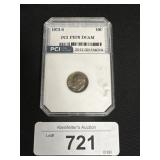 Graded 1973-S Dime.