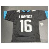 Autographed Trevor Lawrence Jersey.