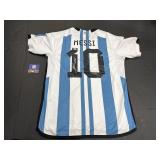 Autographed Messi Jersey.