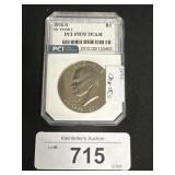 Graded 40% Silver Dollar Coin.