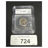 Graded 1959-D Nickel.
