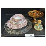 Transferware Dinnerware, Candlestick Holders.
