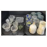 Mason Jars, Canisters, EAPG Trinket Dishes.